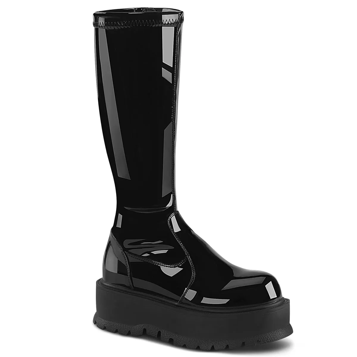 2 Inch Platform SLACKER-200 Black Patent