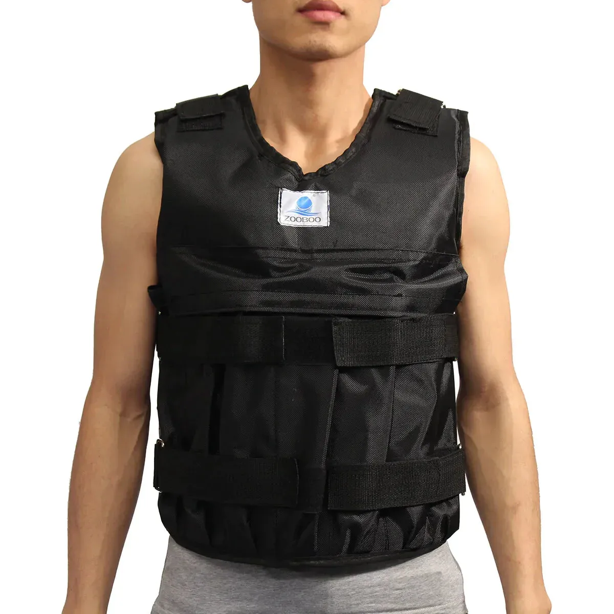 20kg Loading Weighted Vest Adjustable Exercise Training Fitness Jacket Gym Boxing Waistcoat