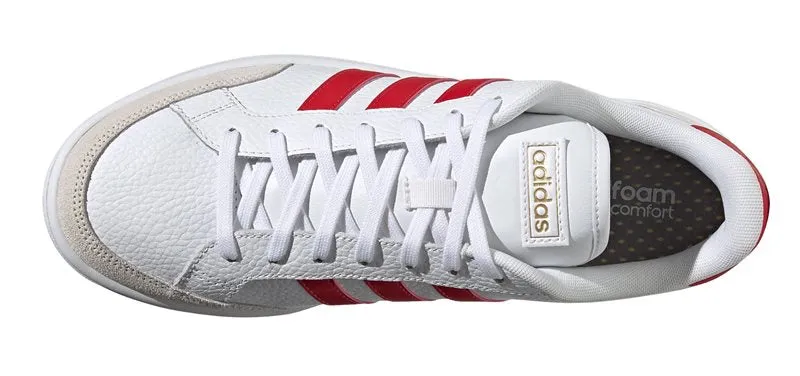 adidas Grand Court SE Trainers - Mens - White/Scarlet/White