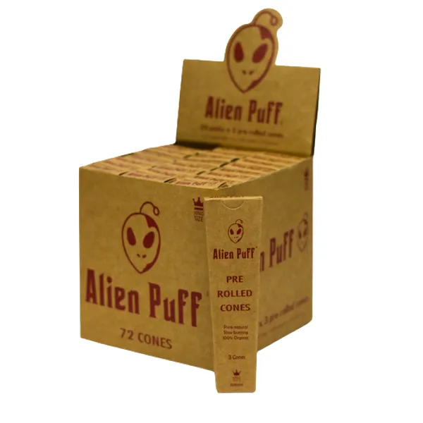 Alien Puff Natural Organic Gum Hemp Paper Cones