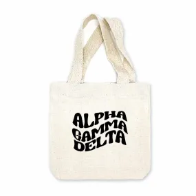 Alpha Gamma Delta Mod Sorority Name Mini Tote Gift Bag