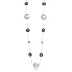 Arabesque Filigree & Stone Necklace (Amethyst)