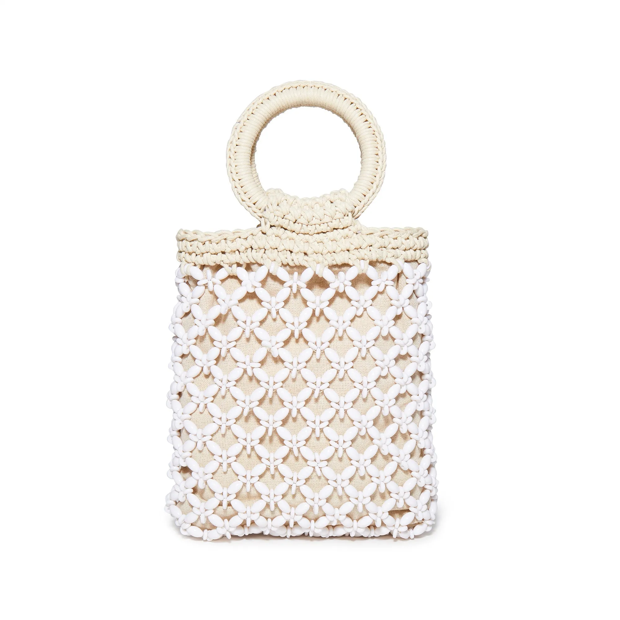 BEACHCOMBER BEADED CROCHET MINI TOTE