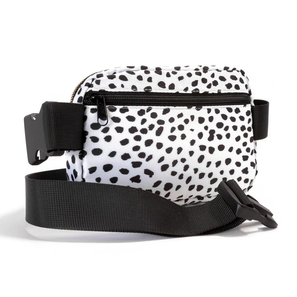 Belt Bag in White Dot