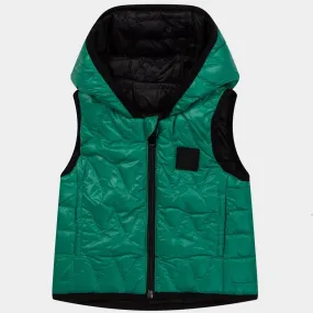 Black & Green Reversible Vest