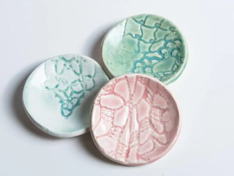 Ceramic Mini Dishes // Lace