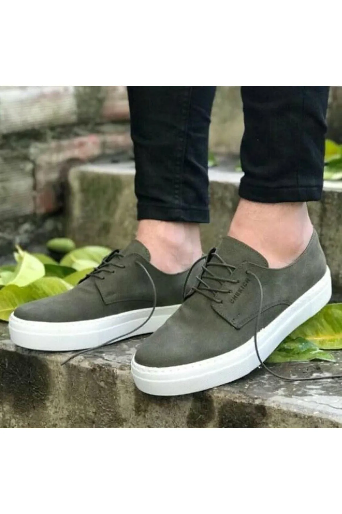 Chekich Men's Lace-up Khaki Shoes ch005