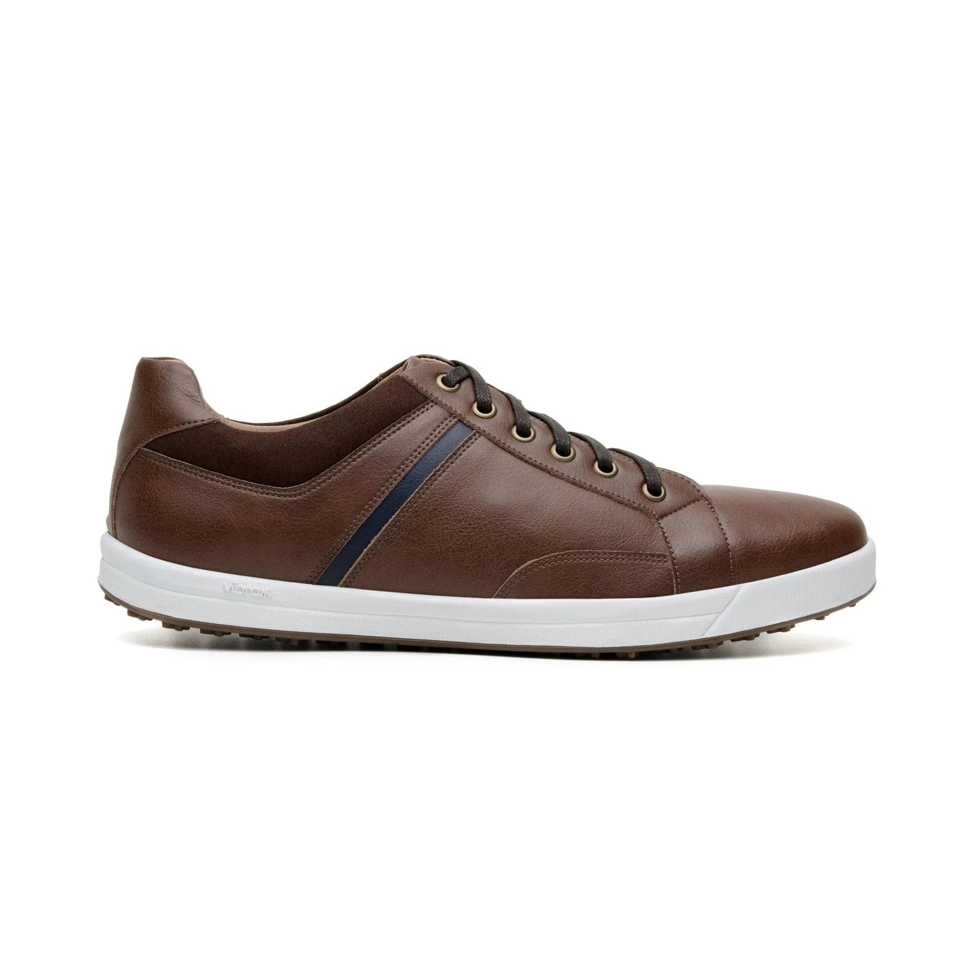 'Ciaran' men's vegan sneaker by Zette Shoes - cognac