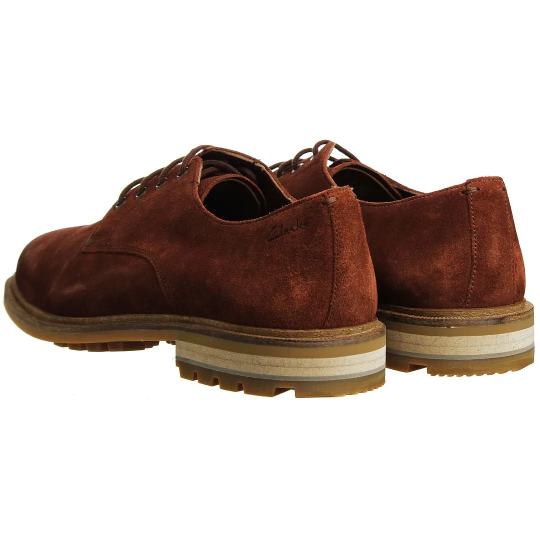 Clarks Foxwell Hall Mens Brown Shoes