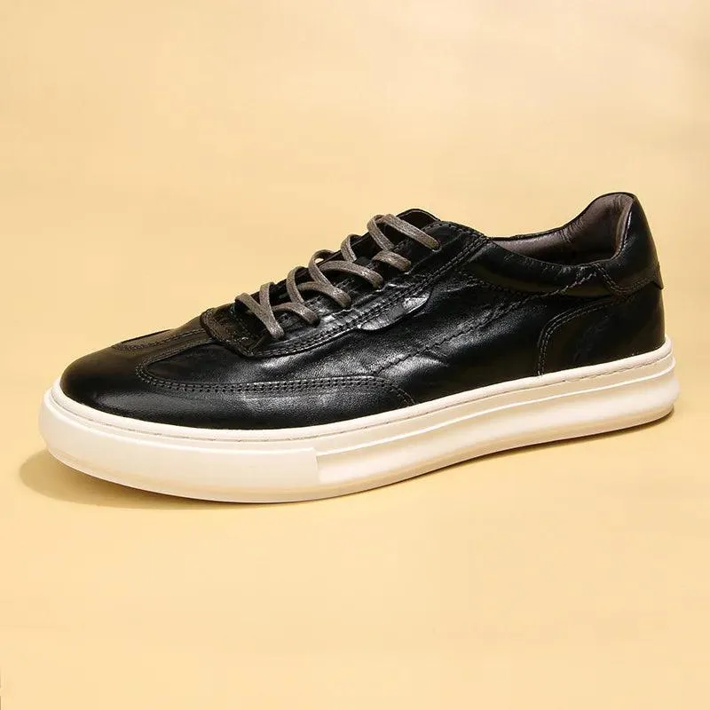 Classical TR2441 Men's Casual Shoes: Leather Sneakers