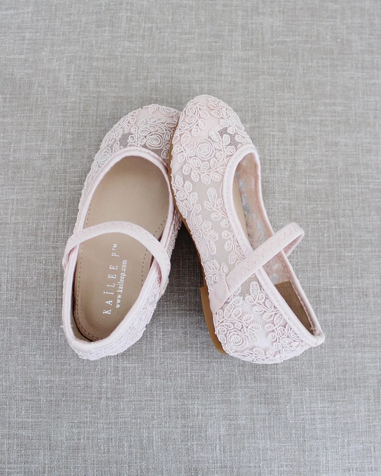 Crochet Lace Mary Jane Flats