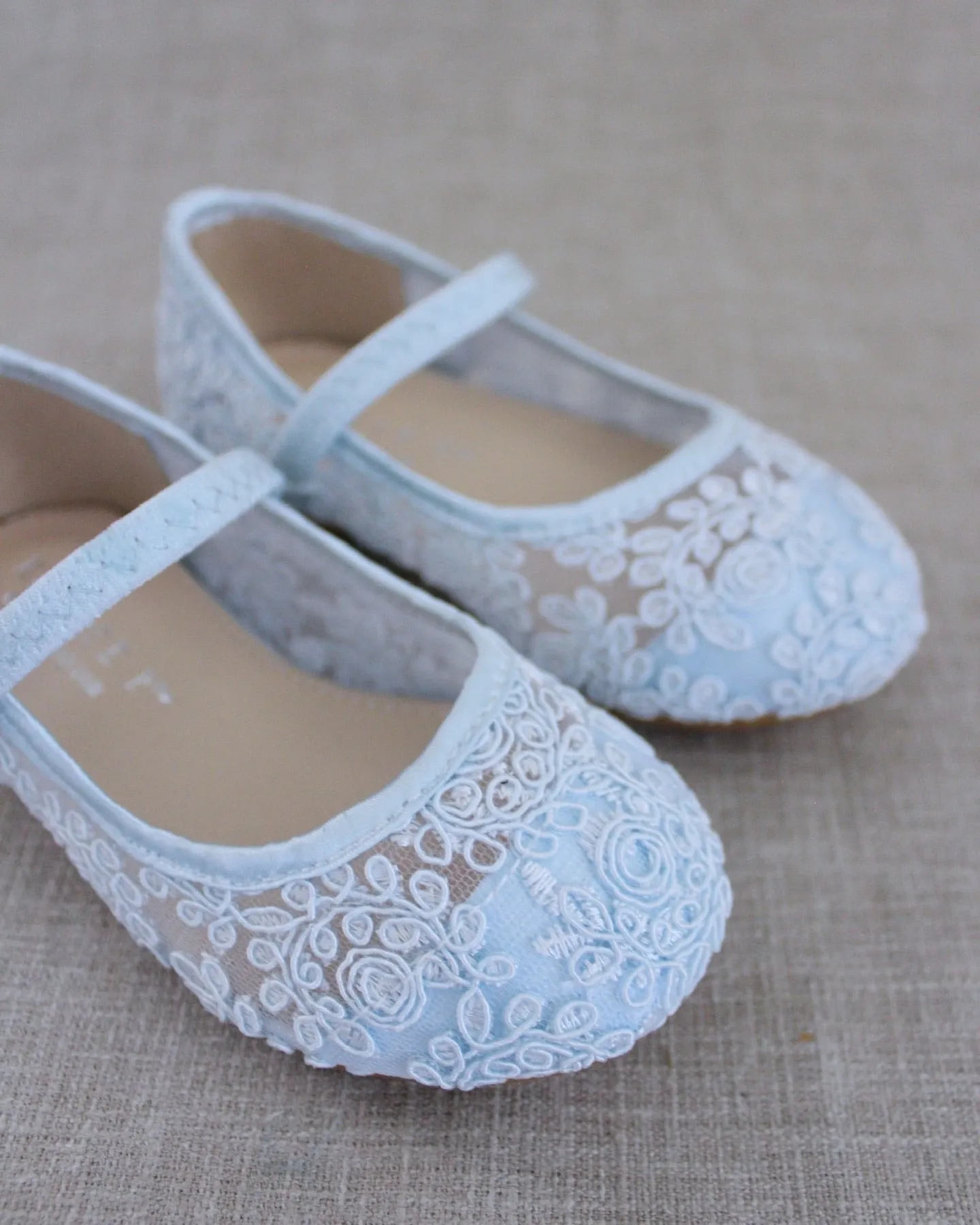 Crochet Lace Mary Jane Flats