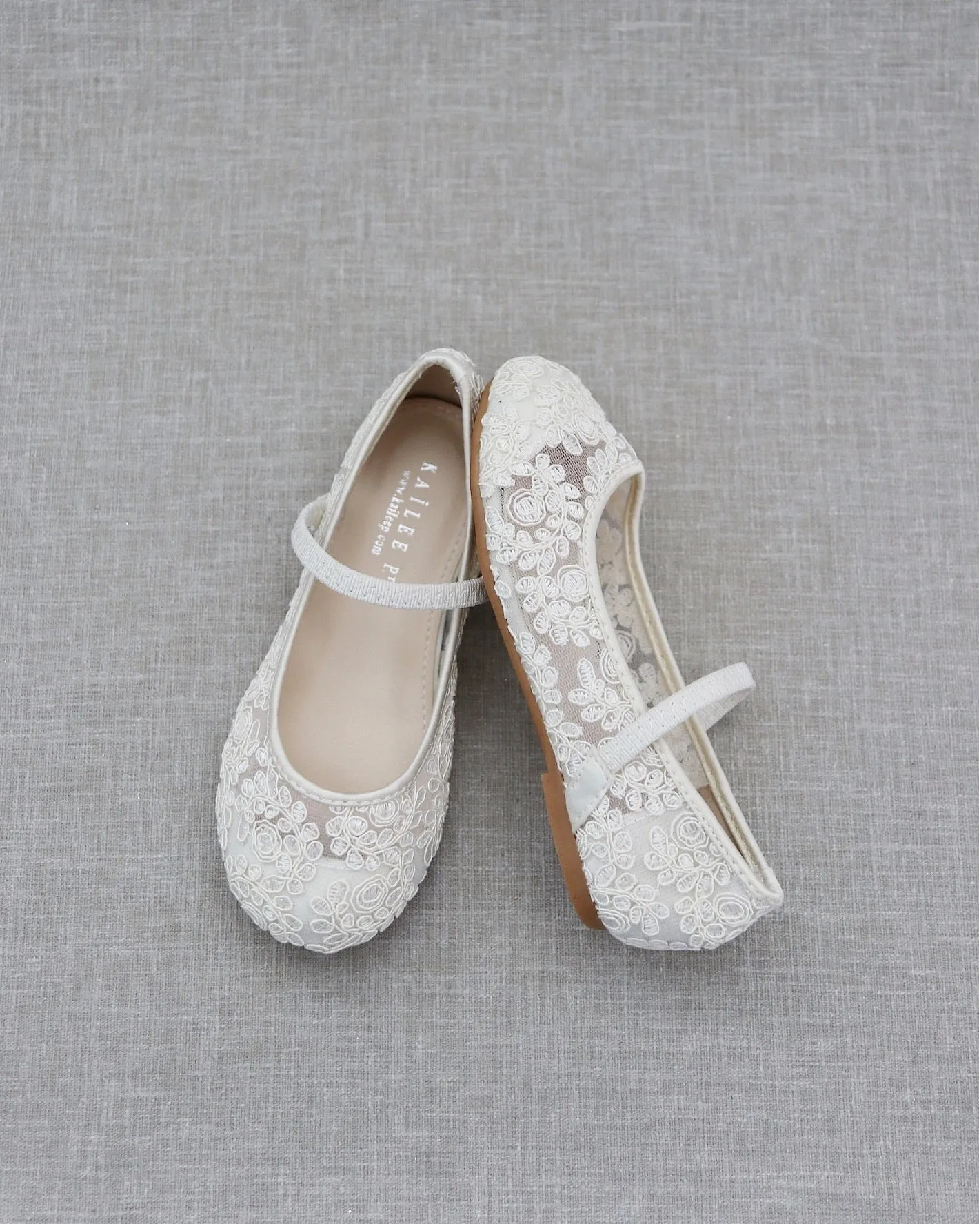 Crochet Lace Mary Jane Flats