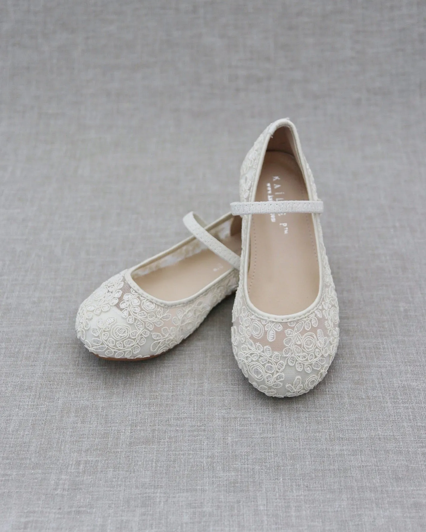 Crochet Lace Mary Jane Flats