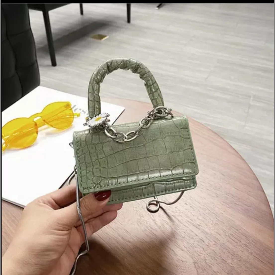 Crocodile pattern Mini Crossbody Bags