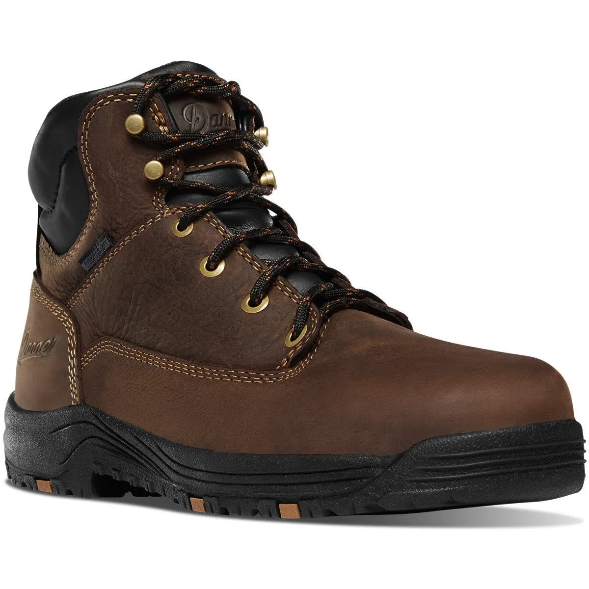 Danner Women Caliper 5 Plain Toe WP Work Boot -Brown- 19460