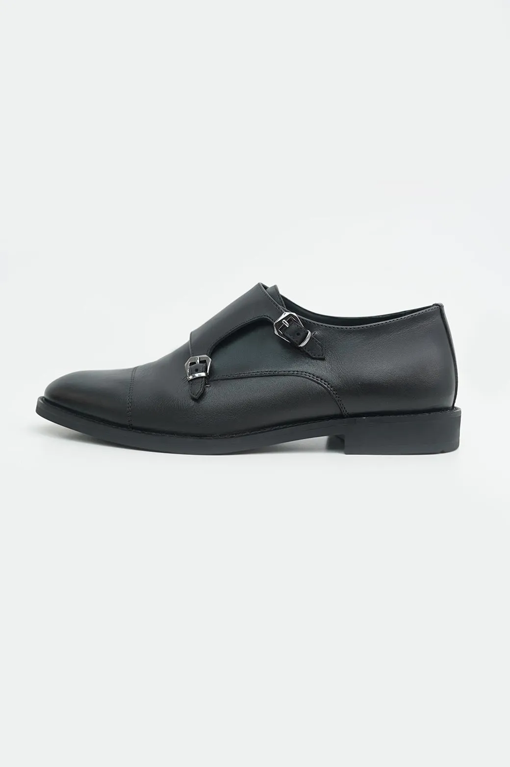 DOUBLE MONK LEATHER SHOES