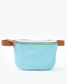 Fanny Pack –  Pale Blue   Lavender Corduroy