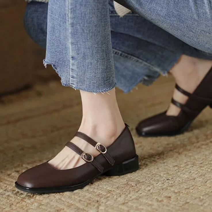 Fashion Women's Casual Shoes GCSO15 - Round Toe Small Heels