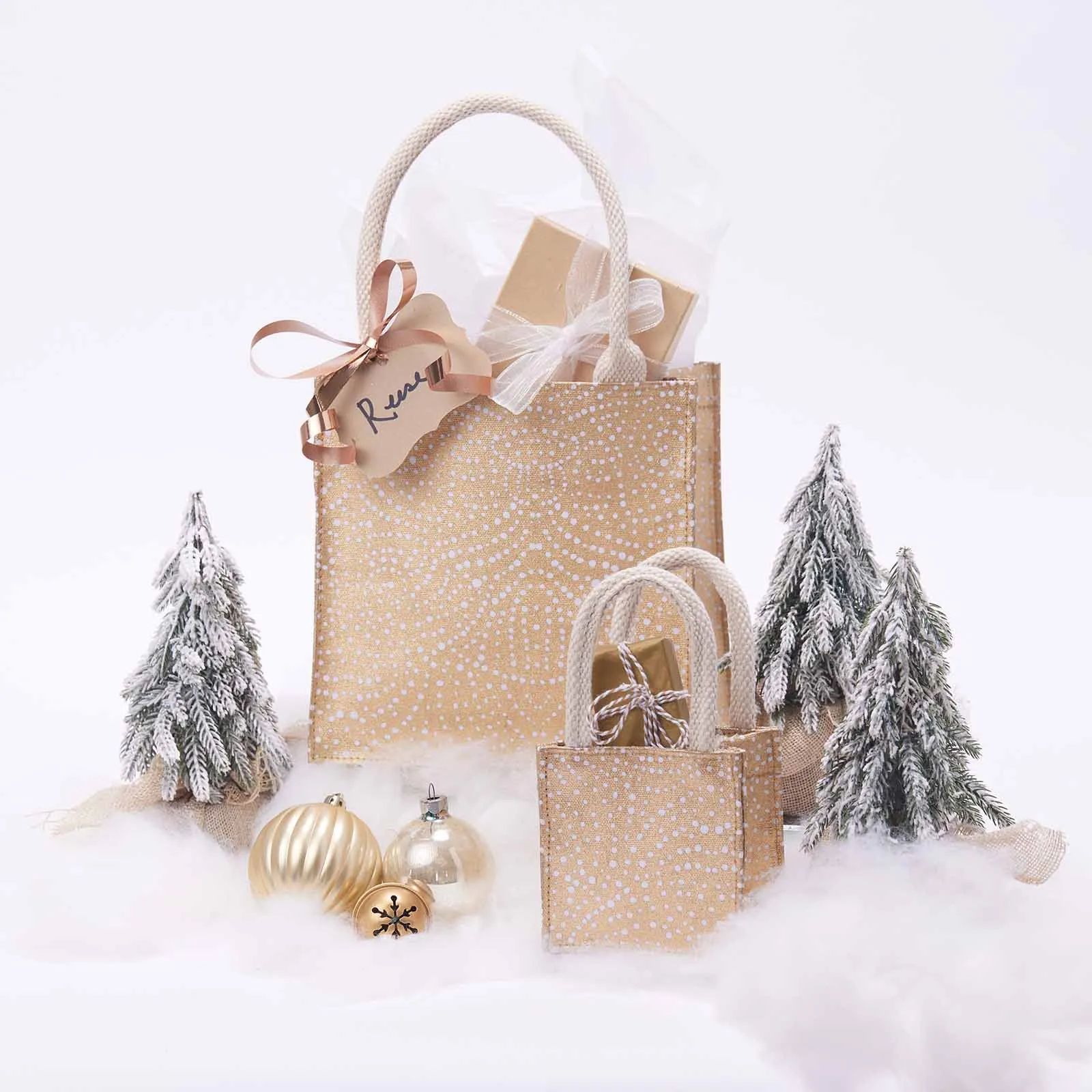 Filigree Gold Reusable Itsy Bitsy Gift Bag