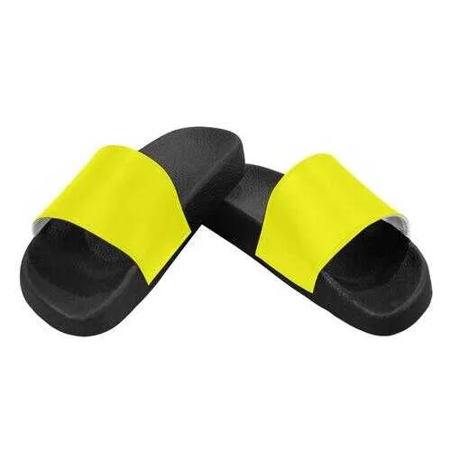 Flip-Flop Sandals, Bright Yellow Women's Slides