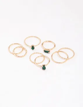 Gold Fine Baguette Ring Pack