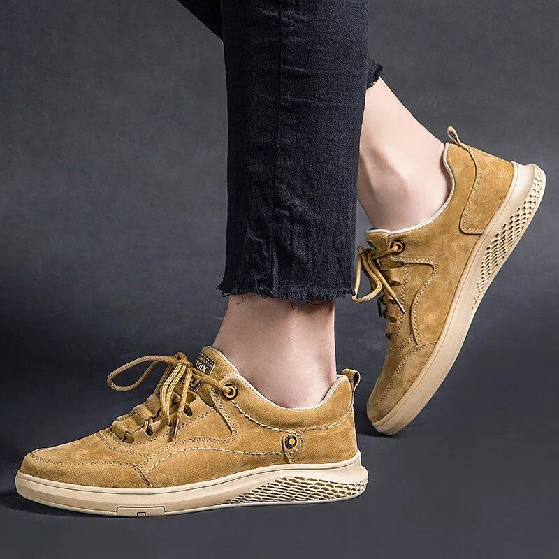 GZ328 - Men's Casual Shoes - Leather Loafers Outdoor Sneakers