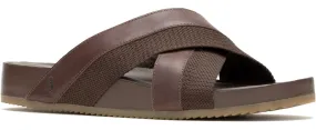 Hush Puppies Merritt Mens Leather Slide Sandal