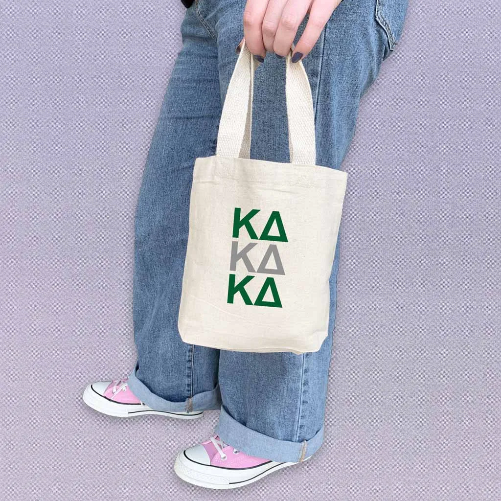 Kappa Delta Sorority Greek Letters Mini Tote Gift Bag