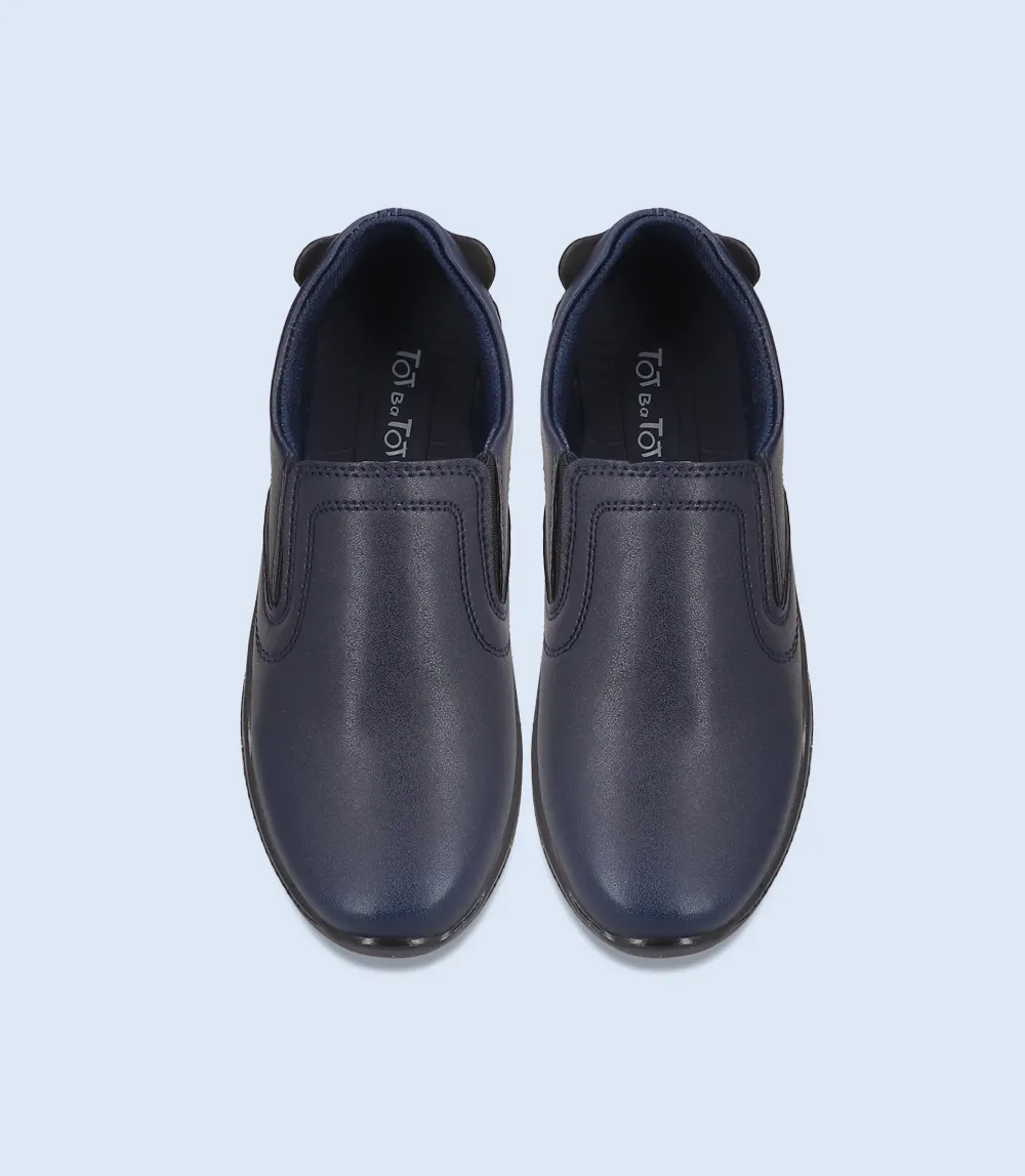 KB0051-NAVY-Boys Casual School Shoes