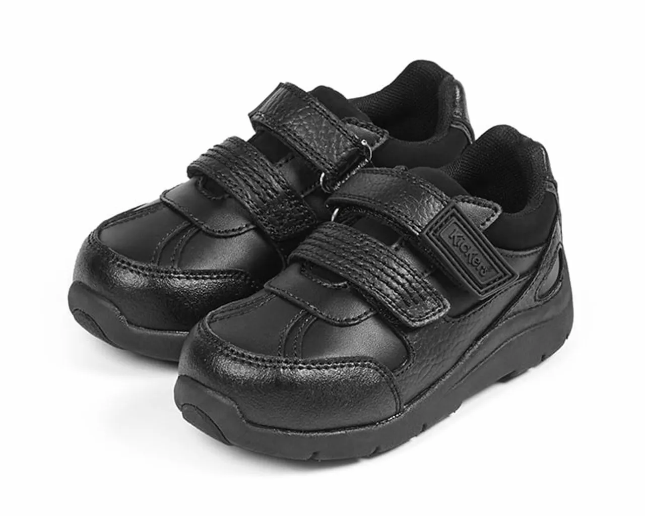 Kickers 114173 Reflex Leather IM Kids Shoes Black