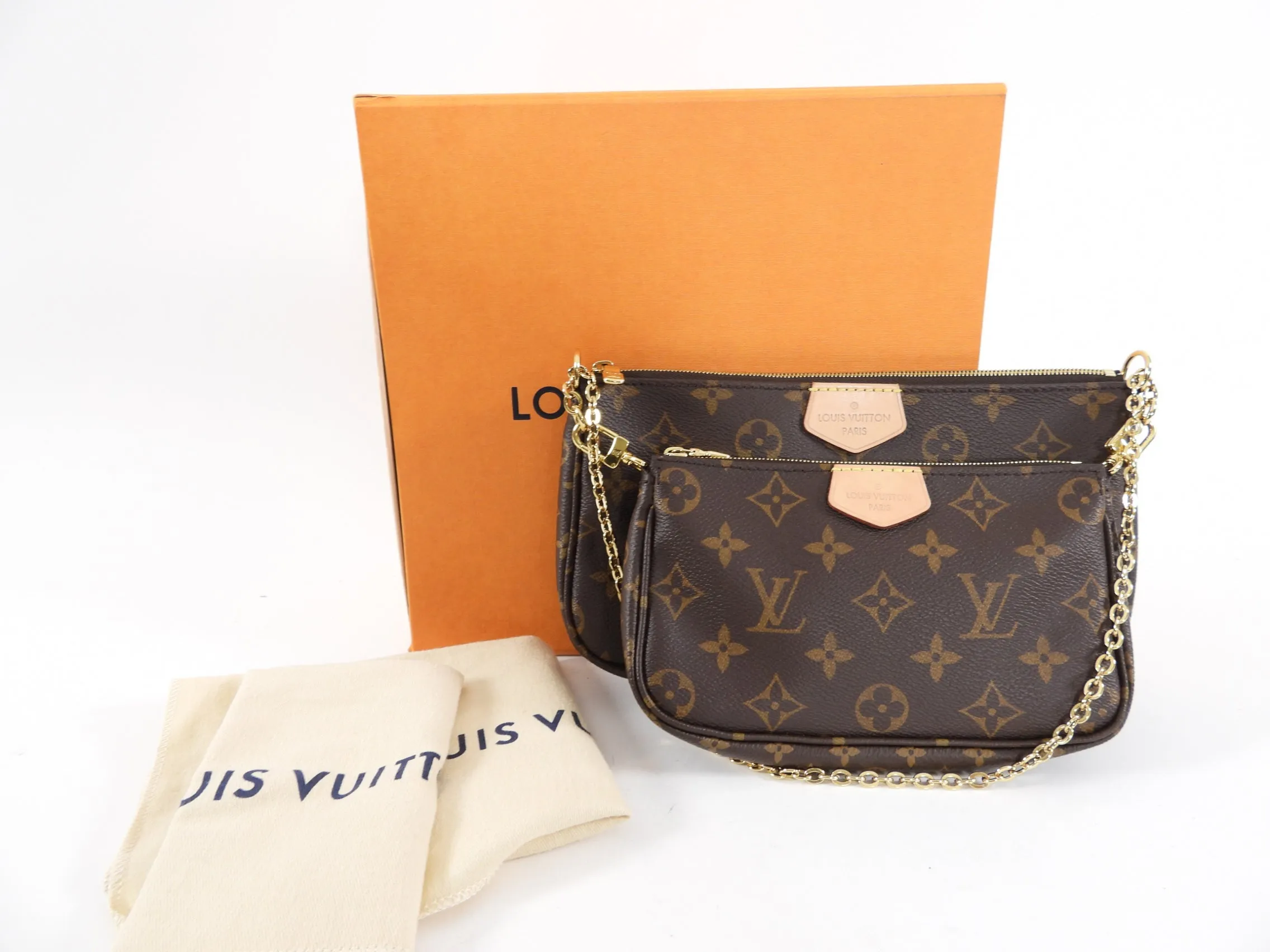 Louis Vuitton Monogram Canvas Double Pochette Bags