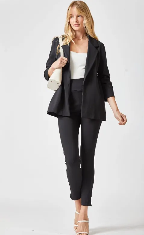 Magic 3/4 Sleeve Blazer - Black