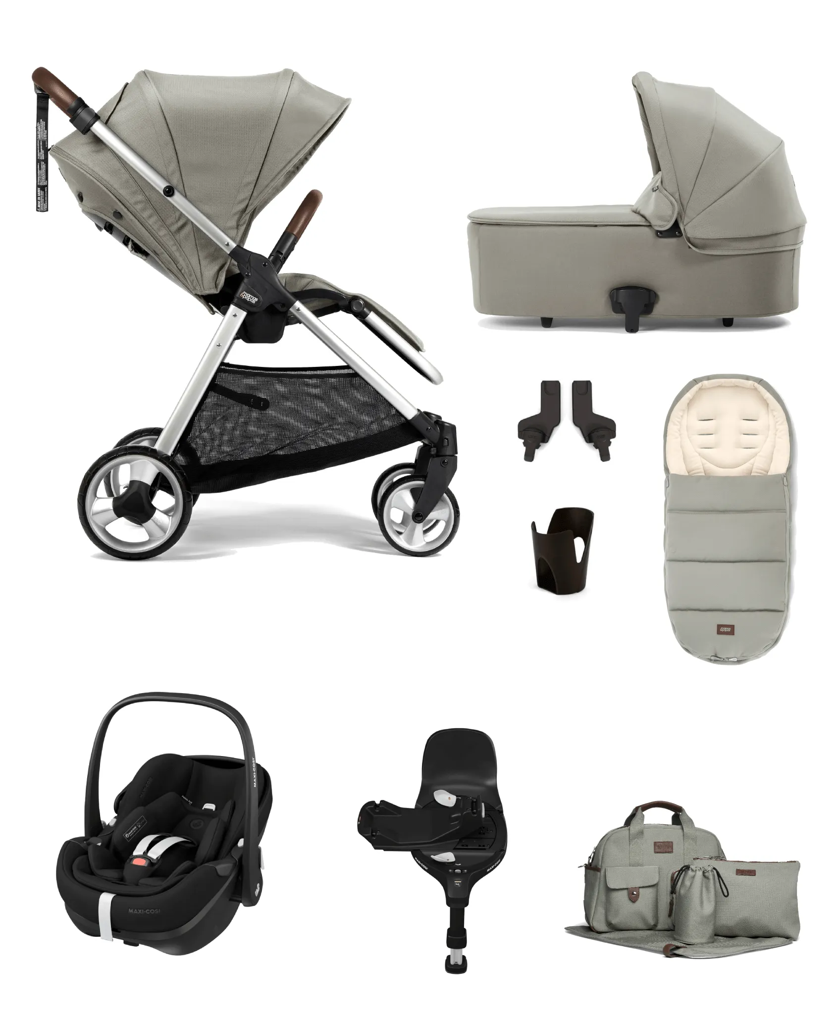 Mamas & Papas Flip XT2 Pebble 360 PRO Complete Travel System - Sage