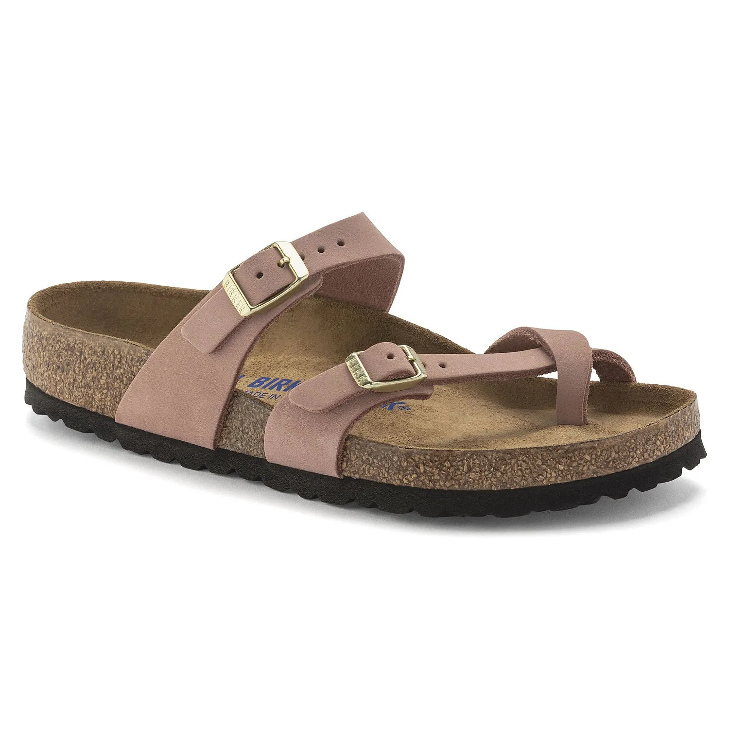 Mayari Women's Soft Footbed Leather Sandal - Old Rose