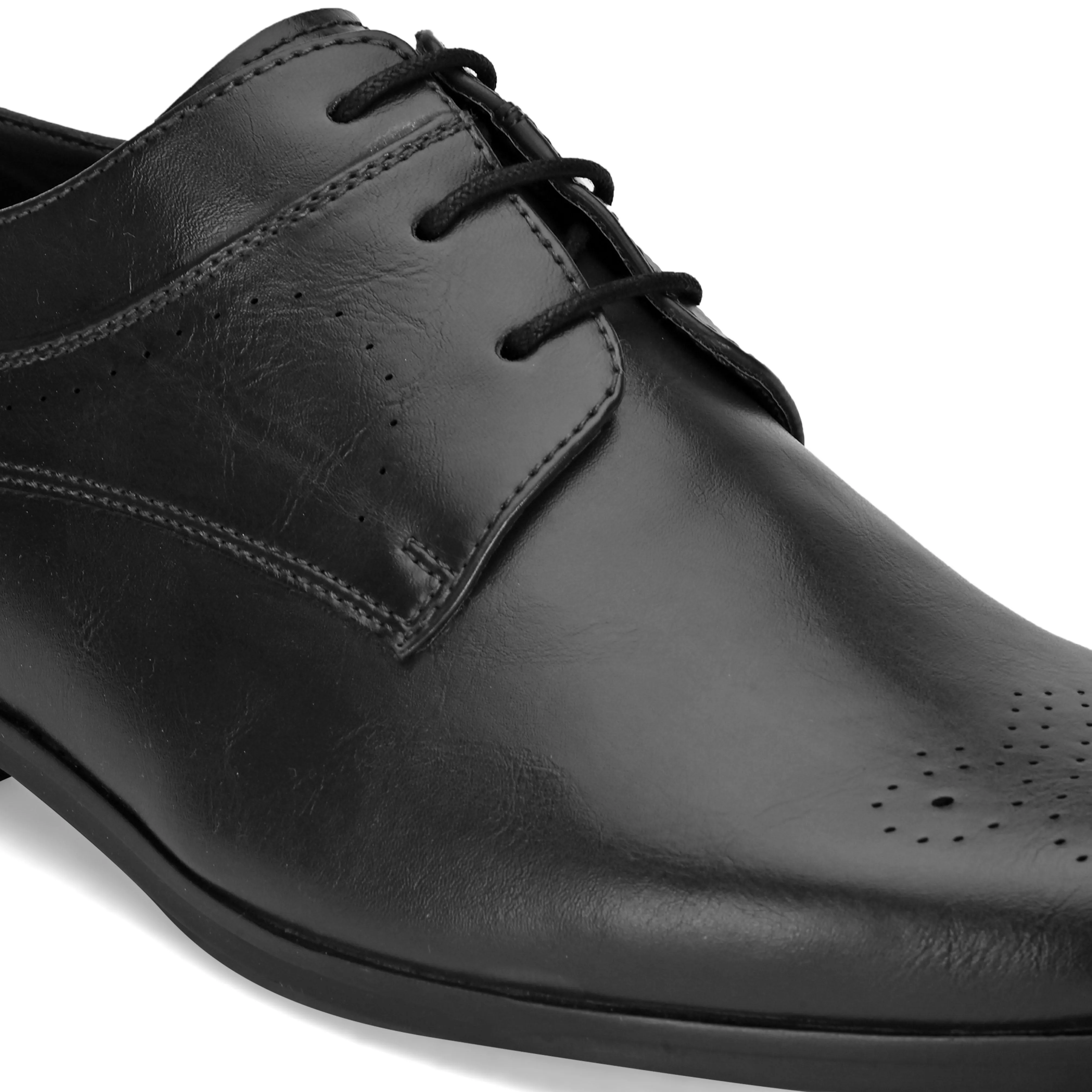 Mayfair Black Derby Shoes