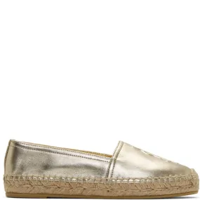 Monogram Espadrille Metal Leather, Pale Gold