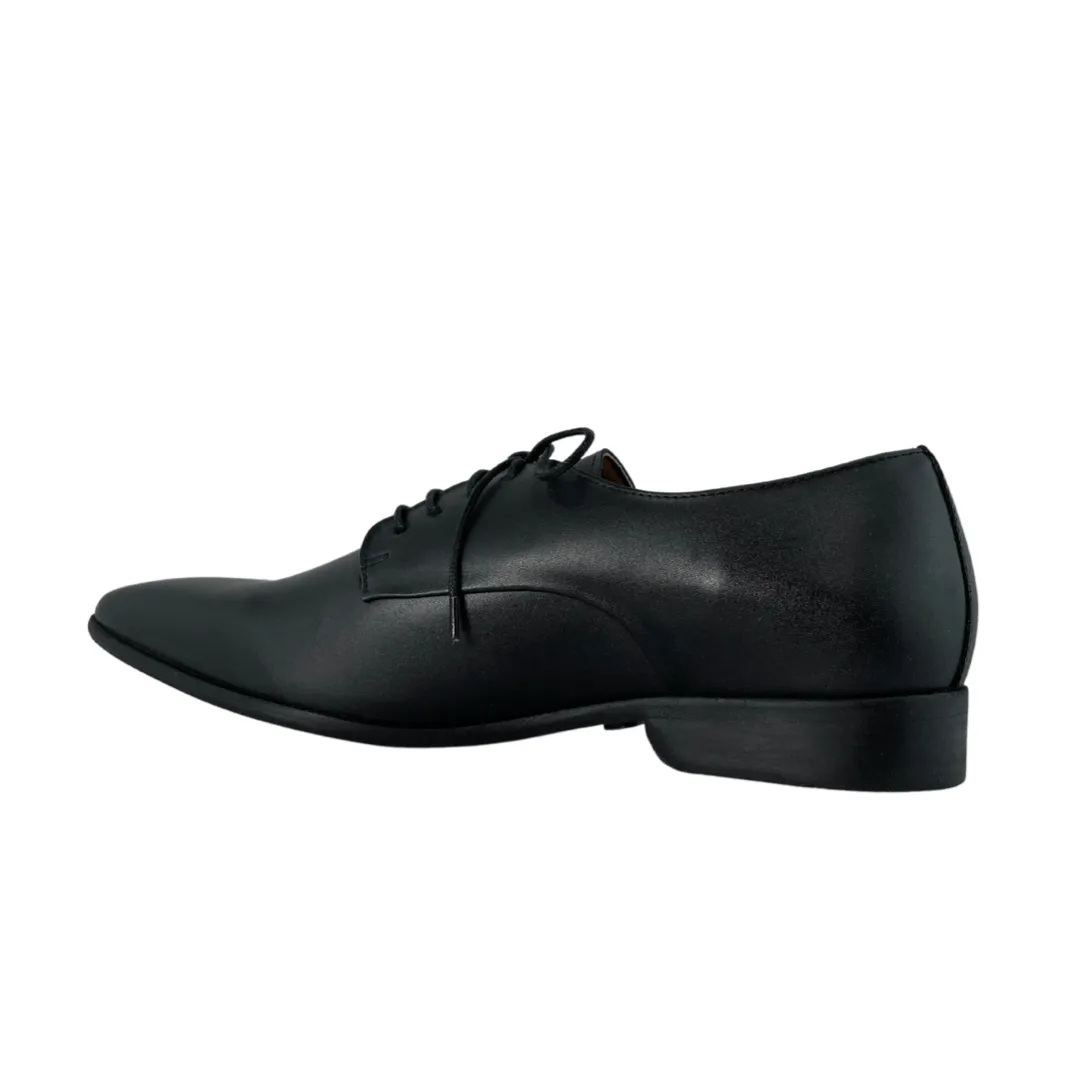 'Nero' Men's Vegan Derby Shoe by Zette Shoes - Matte Black