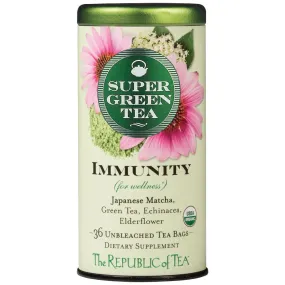 Organic Immunity SuperGreen Tea Bags - 36 Tea Bags