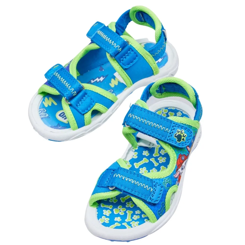 Paw Patrol Blue & Green Velcro Strap Sports Sandals