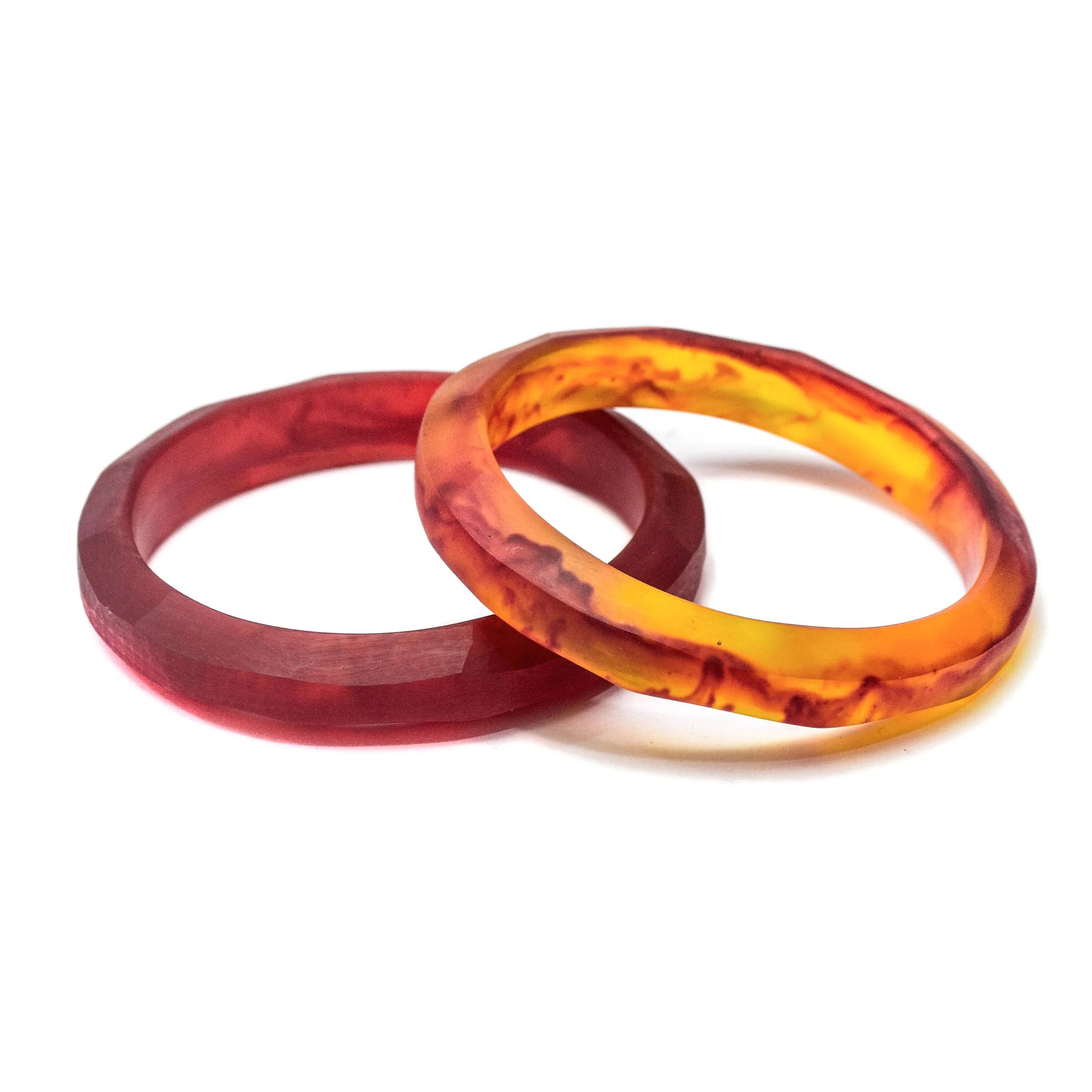 Pilgrim Double Resin Bangle Set