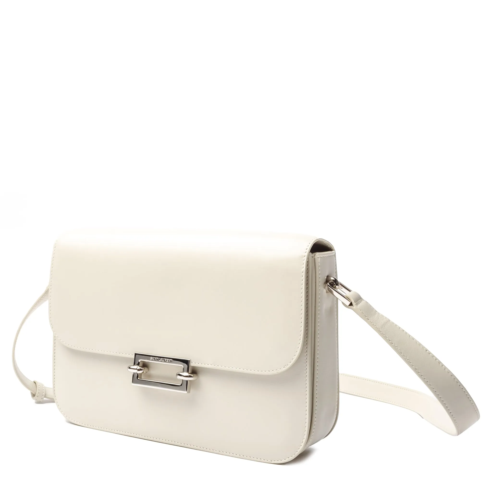 Saint Laurent Le Mailon Leather White Satchel