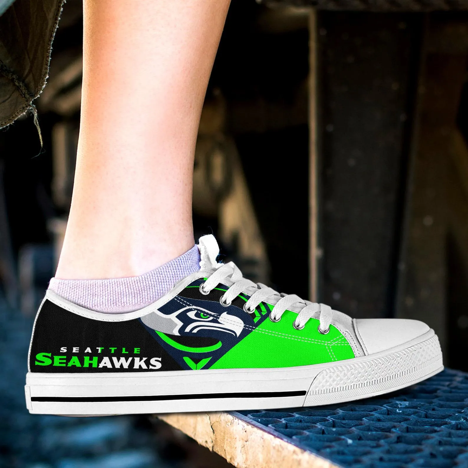 Seattle Seahawks Custom Lowtop, Football Custom Shoes, Sport Lowtop, Canvas Shoes, Canvas Lowtop, Unisex Shoes, Gift Birthday