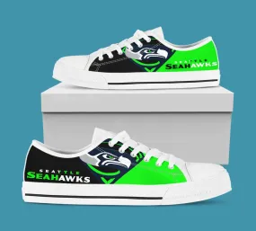 Seattle Seahawks Custom Lowtop, Football Custom Shoes, Sport Lowtop, Canvas Shoes, Canvas Lowtop, Unisex Shoes, Gift Birthday