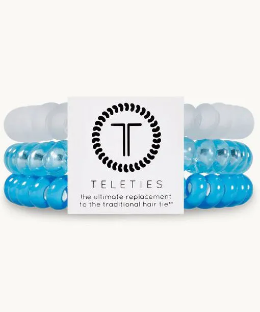 Teleties Small Hair Ties, Set of 3 - Bora Bora