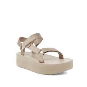 Teva Flatform Universal Leather Metallic Champagne  