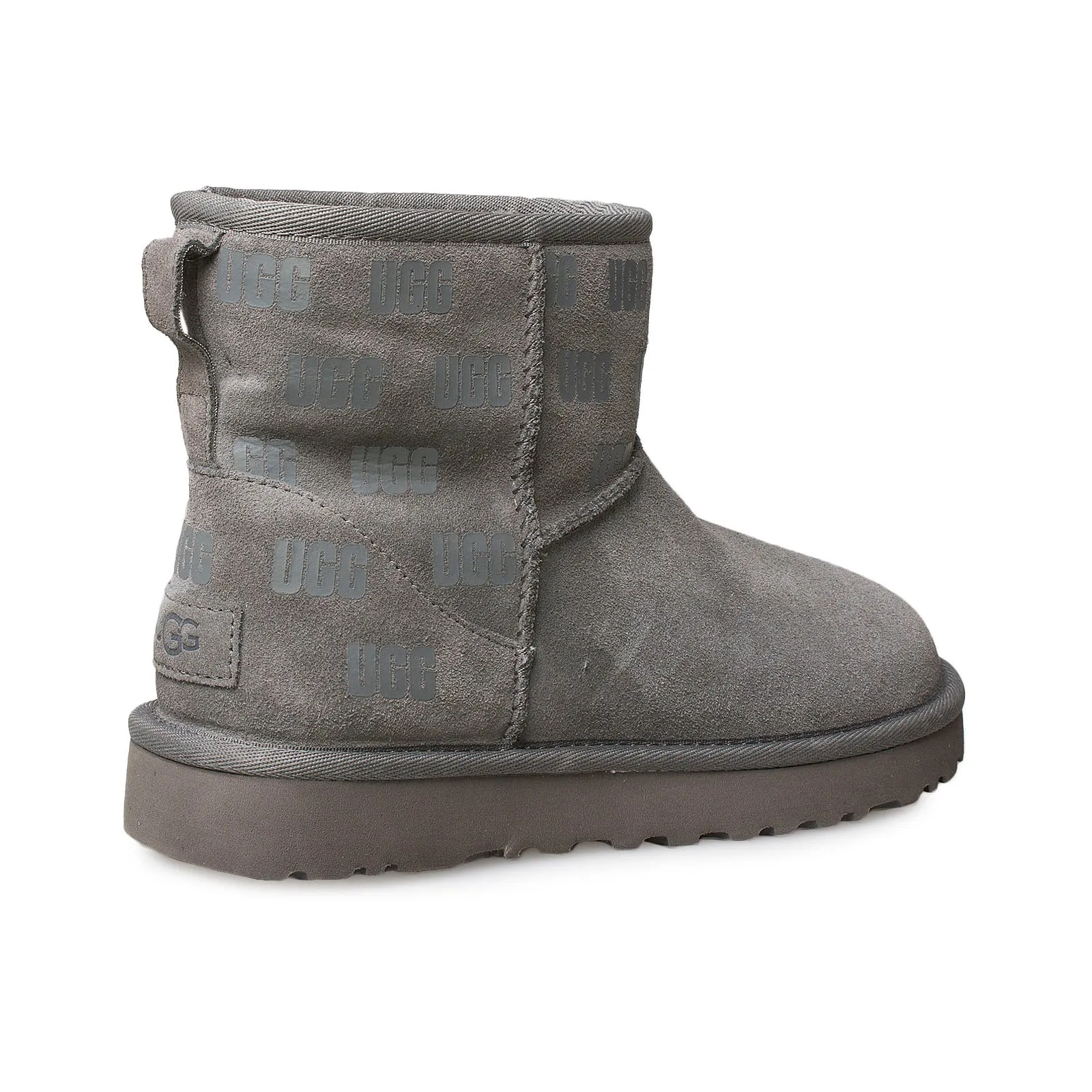 UGG Classic Mini II UGG Print Grey Boots - Women's