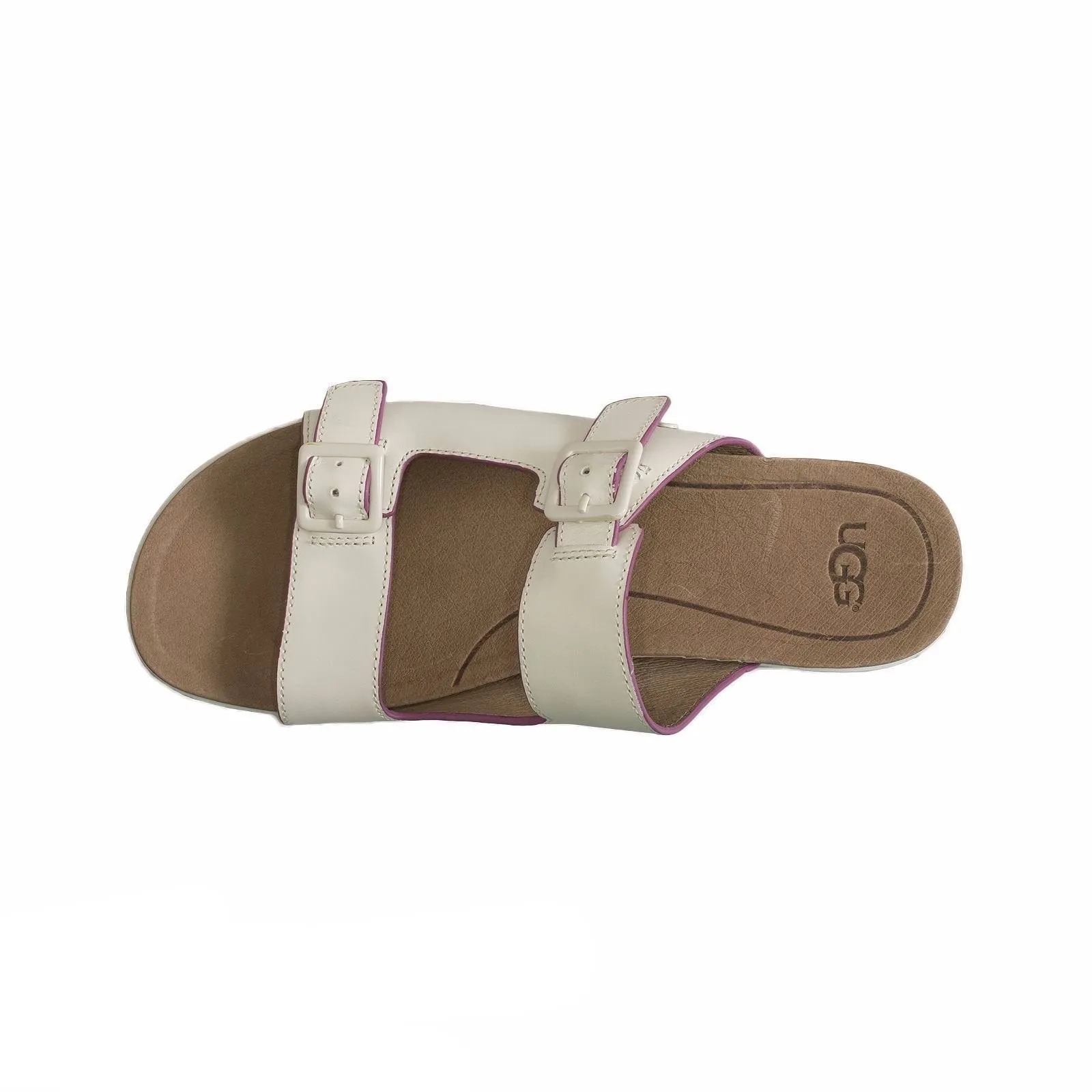 UGG Hanneli White Flip Flops