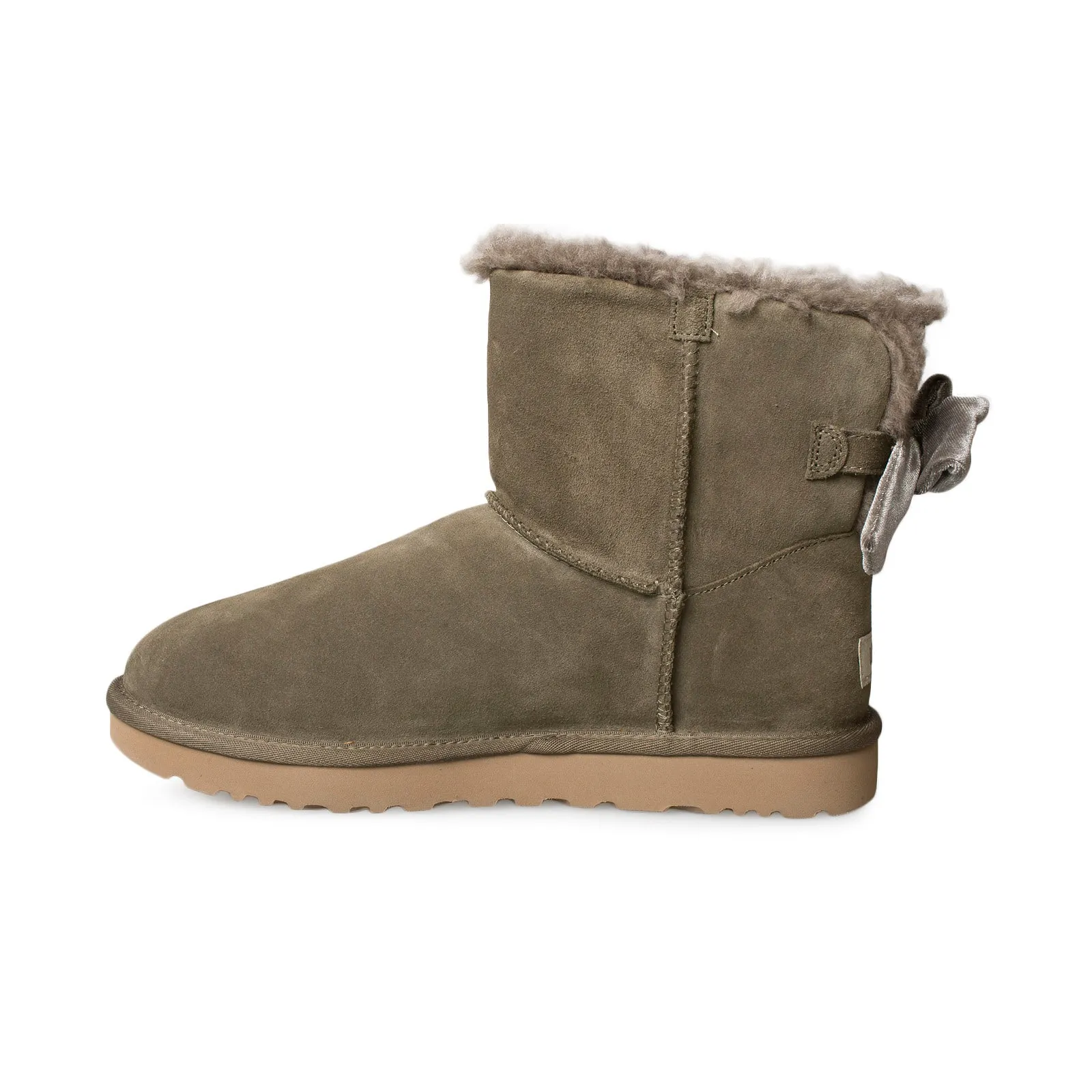 UGG Mini Bailey Bow Velvet Ribbon Eucalyptus Spray Boots - Women's