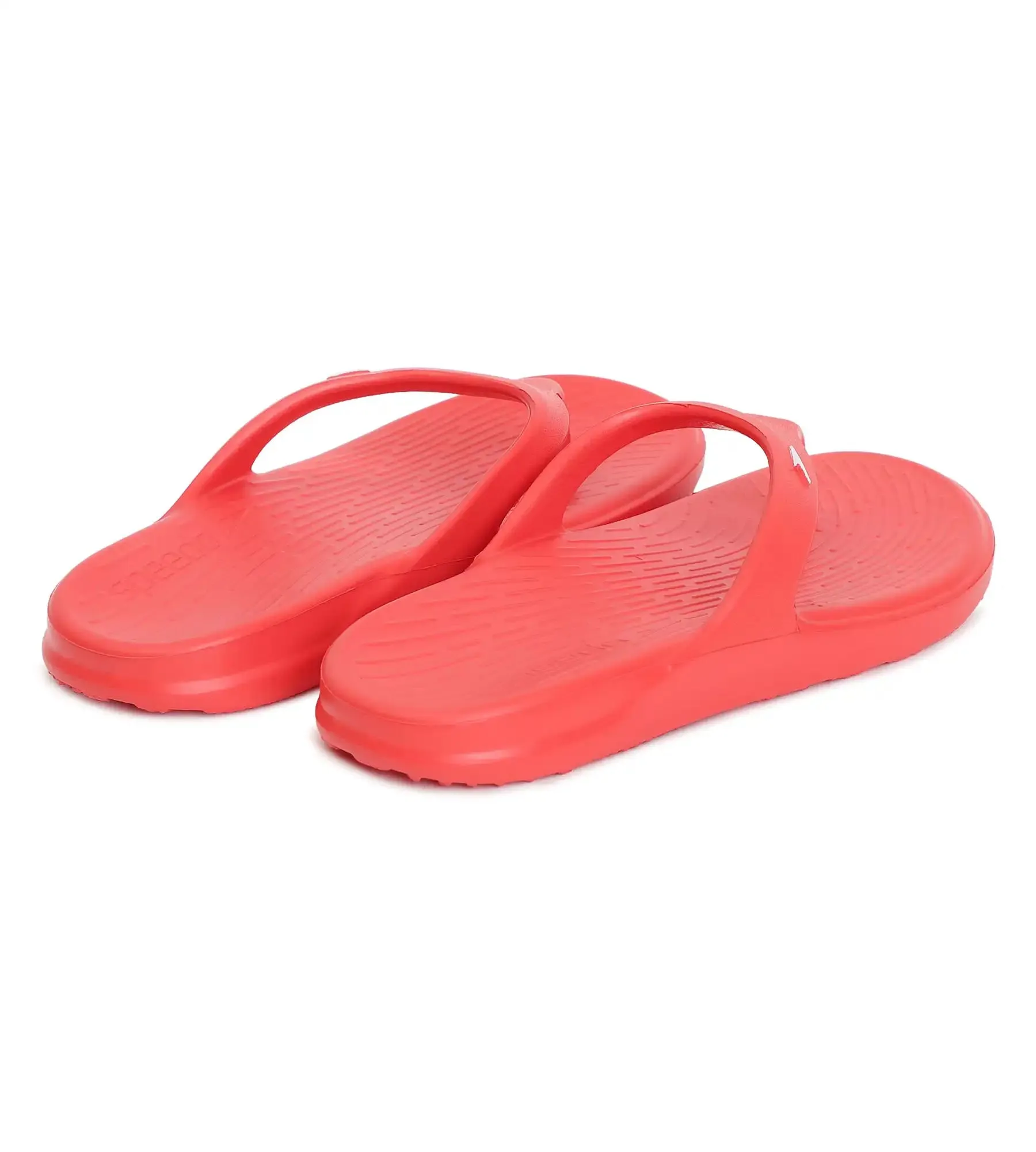 Unisex Junior's Single Colour Flip Flops - Fed Red & White